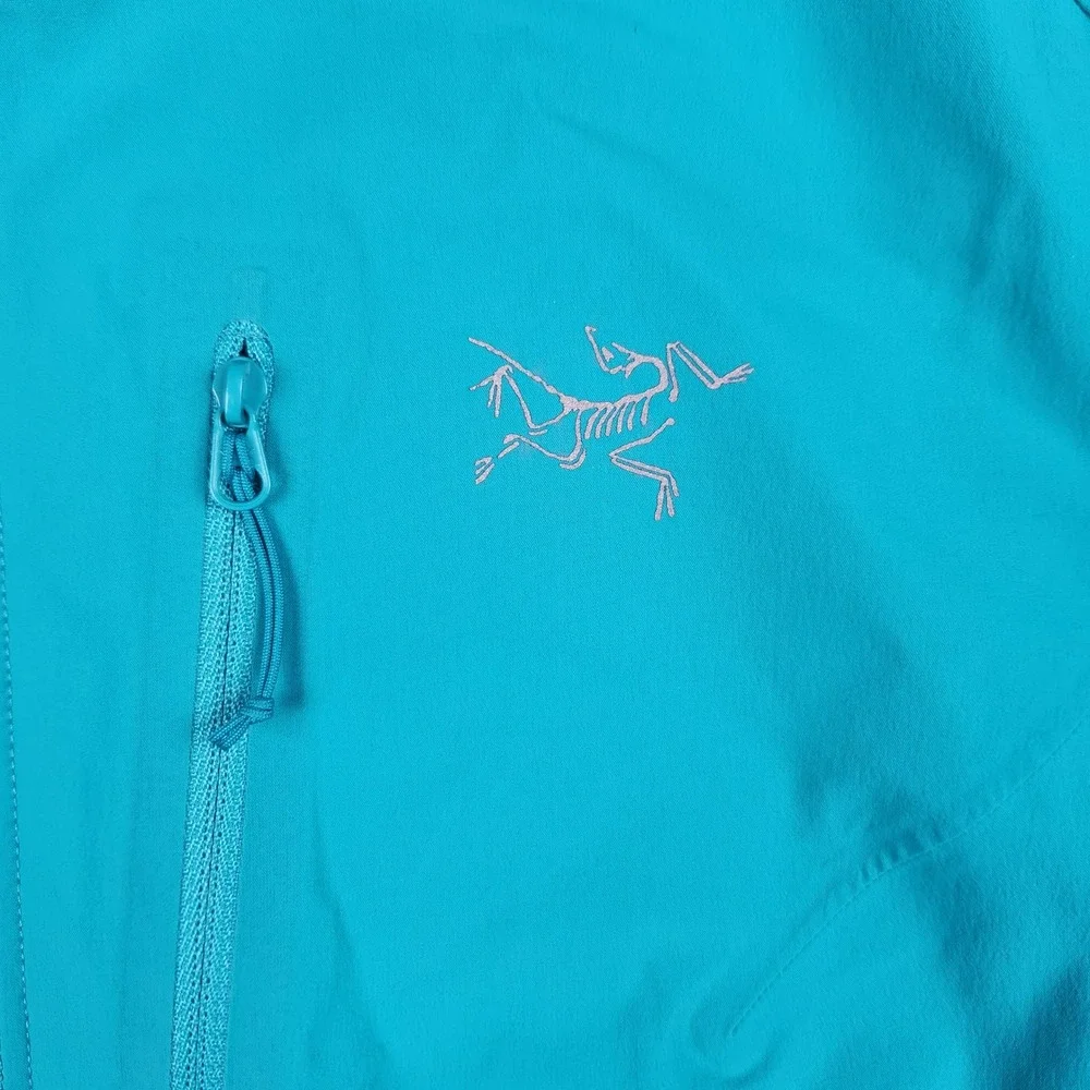 Arcteryx Psiphon SL Pullover Womens Large Blue 1/2 Zip Technical Hooded Jacket - Picture 3 of 11
